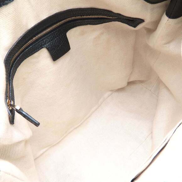 GUCCI Black Leather Shoulder Bag - Picture 7 of 10